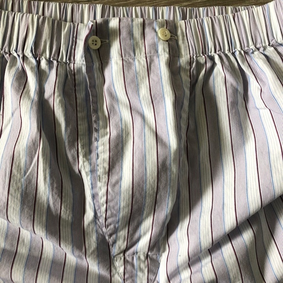Brioni Multicolored Striped Shirt Pants Pajama Set 100% Cotton Size Medium Italy - Picture 6 of 10